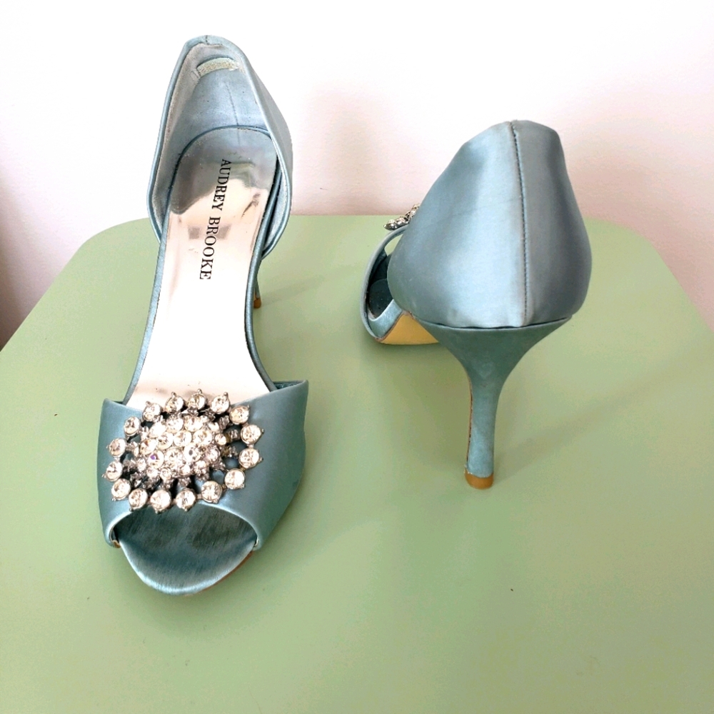 Audrey Brooke Satin High-heel Shoes